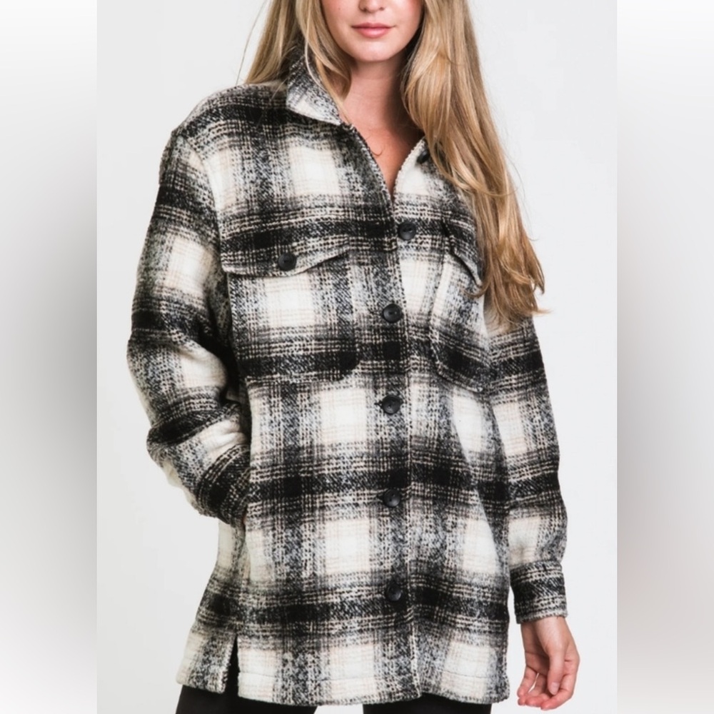 Womens ONLY check shacket/jacket/coat